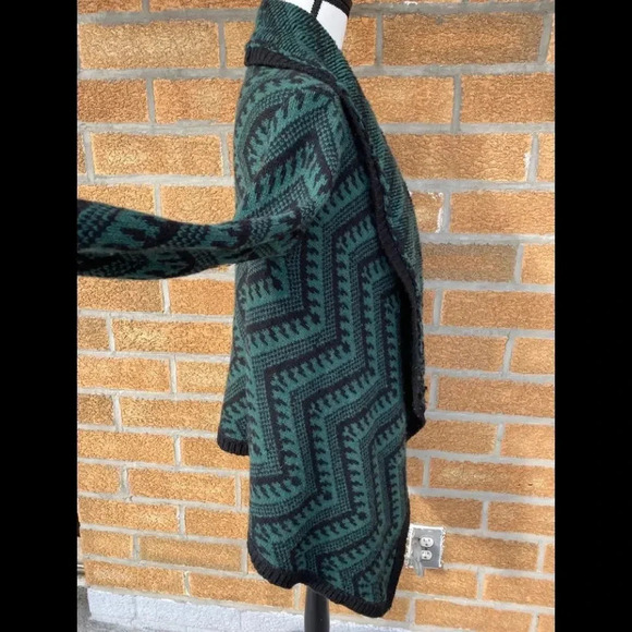 torn by ronny kobo drape open cardigan lambswool L - Picture 5 of 8